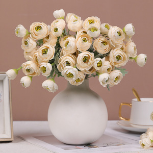 Ramo de Camelia de 15 Cabezas, Flor de Seda de Alta Simulación para Decoración de Bodas - Product Image 4