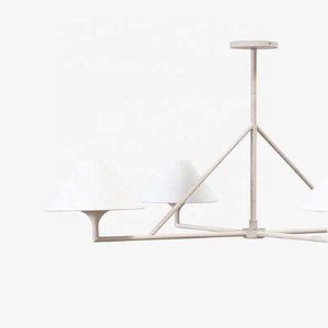 Hiện đại sang trọng biệt thự phòng khách Đèn chùm thanh lịch hình học đơn giản hình ảnh thoải mái đèn đẹp với thạch cao trắng - Product Image 6