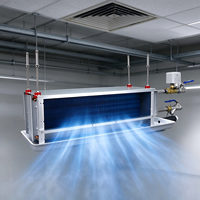 Unité de ventilation hydronique verticale avec moteur DC, armoire ultra-mince sur pied pour eau réfrigérée, systèmes CVC Midea Trane