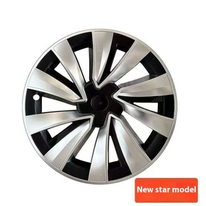 Kép nói bánh xe bảo vệ bìa cho Tesla mô hình y 19-inch bảo hiểm đầy đủ trong Bạc & Đen giả 1 năm bảo hành - Product Image 3