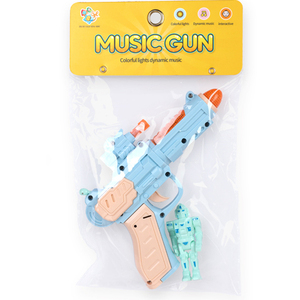 Pistola eléctrica de juguete para niñas, juguete con luces, música, rosa, corazón, vibración, sonido de dibujos animados, ligera, ocho tonos - Product Image 3