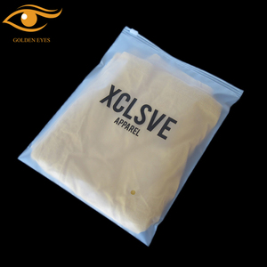 PE Zip Lock Bags with Frosted Zipper Custom Logo Recyclable Matte Plastic Clothes <strong>Tshirts</strong> <strong>Packing</strong> Low MOQ - Product Image 5