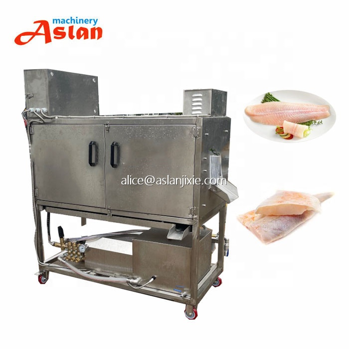 Tilapia mossambicaフィッシュミドルボーンデボナーフィッシュスライシングマシン/電気380v冷凍フィッシュピン骨除去3切断