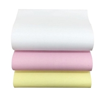 Papier autocopiant NCR couleur personnalisée CB CFB CF 48g 50g 55g 65g 70g Ramette A4 70x100 65x92 61x86mm Papier autocopiant NCR