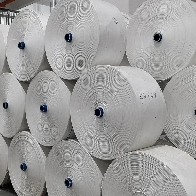 Pp Polypropylene Tubular Fabric Roll 100% PP Fabric for jumbo bags Coated Fabric in Roll Factory Sale