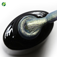 Vernis à ongles gel brillant nacré de couleur sirène à label privé Yidingcheng, effet coquille d'œuf, paillettes