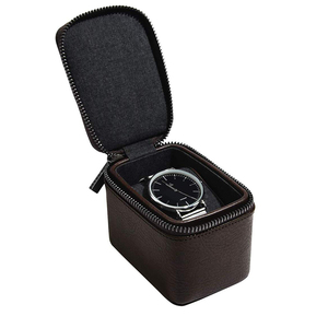 Biểu Tượng Tùy Chỉnh Đen PU Da Hình Chữ Nhật Hộp Đồng Hồ Cho Nam Giới Quà Tặng - Product Image 4