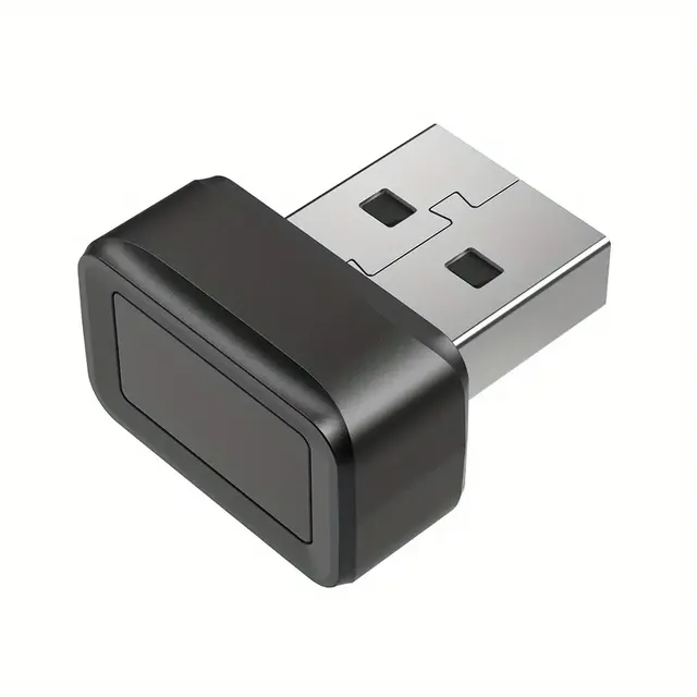 U2F Biometric Mini Security Key - 360° Touch USB Fingerprint Reader Dongle for PC