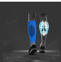 Glacier Genou Haute Compression Chaussettes Hommes Personnalisées Anti Varices 15-30 Mmhg Soins Infirmiers Courir Compression Chaussettes