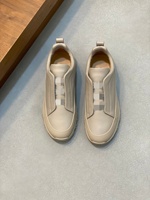 Chaussures décontractées pour hommes, en cuir de vachette, sans lacets, à semelle épaisse antidérapante, couleur unie, avec fonction rehausseur de taille