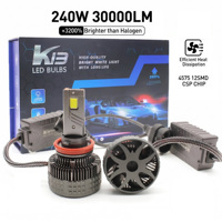 Ampoules de phares LED pour voiture K13 MAX 240W 30000LM Kit de conversion de phares automatiques H1 H3 H4 H7 H11 9004 9005 9006 9007 9012