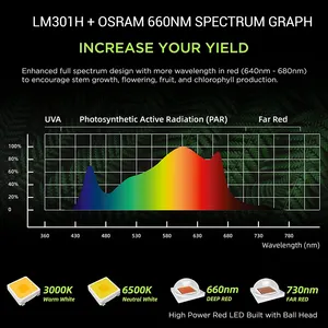 INNOLUX Samsung Bar Light pieghevole dimmerabile Full Spectrum LED Grow Lights Best seller nuova crescita delle piante pieghevoli 600W 800W 1000W