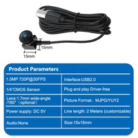 1MP 720P 2MP 1080P 4K 8MP OTG Android Webcam Tipe-C UVC Mini CCTV Full HD Sudut Lebar 160 Derajat CMOS Audio Industri Kamera Mikro