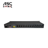 ASCSONIC AD48 Processeur vocal pour enceintes professionnelles 4 entrées 8 sorties, système de traitement audio numérique DSP, contrôleur