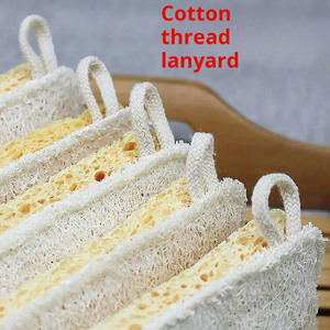 Éponge à vaisselle en coton de pulpe de bois pour le nettoyage de la cuisine, en forme de tranches de loofah - Product Image 2