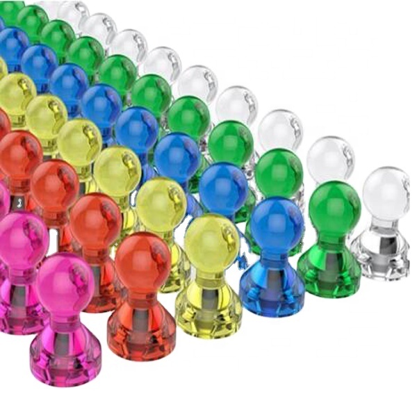 7 Color Options Push Pin Magnets Neodymium Thumbtack for Home Office Durable Magnetic Industrial Magnet Bending Welding