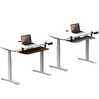 Plateau de clavier d'ordinateur à pince sous la table accessoires de bureau