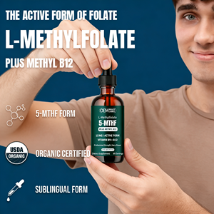 Gouttes de L-Méthylfolate OEM/ODM 15mg Plus Suppléments de <span class=keywords><strong>B12</strong></span> Méthylfolate Gouttes de L-Méthylfolate pour la Santé Immunitaire et Cérébrale - Product Image 4