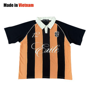 Usine Streetwear Sports Football Jersey personnalisé recadrée surdimensionné Vintage rétro Boxy Football Jersey - Product Image 1
