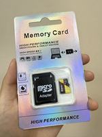 Carte mémoire TF haute endurance 64 Go Classe 10 U3 V30 pour caméra embarquée et caméra de sécurité, enregistrement vidéo continu, noir/bleu