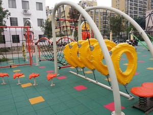 Patio de recreo al aire libre personalizado, cuerda de acero inoxidable para niños, equipo de red de escalada para niños - Product Image 4