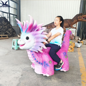 Scooter Dinosaure Électrique 12V*2 à Batterie, Véhicule Animatronique pour Enfants, Idéal pour les Aires de Jeux Commerciales - Product Image 2