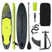 ELEVENSPORTS Vente en gros de planches de paddle gonflables en nouveau matériau Drop Stitch, planches de surf et planches de pêche SUP