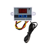 W3001 XH-W3001 AC 12V 24V 220V 1500W contrôleur numérique de température micro-ordinateur Thermostat interrupteur avec câble 1M