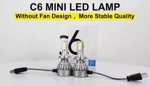 ไฟหน้ารถยนต์ LED คุณภาพสูง 15w 1500lm 6000k H1 H3 H4 H7 H11 9005 9006 9012 Led C6mini ไฟหน้ารถยนต์ LED - Product Image 4