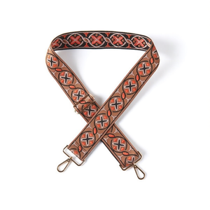 Cinghia in Tessuto da 5 Cm con Ganci Metallici per Borsa, Colore Kaki - Product Image 1