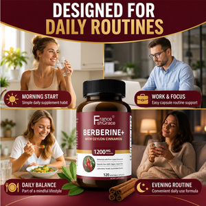 Cápsulas de Berberina con Etiqueta Personalizada y Canela de Ceilán, 120 Cápsulas Vegetales para la Salud de Hombres y Mujeres, Suplemento de Berberina - Product Image 2