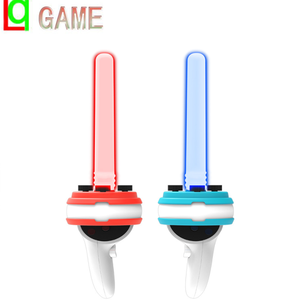 Accesorios de controlador de sable de luz L R Grip para Oculus Quest2 para <span class=keywords><strong>Beat</strong></span> Saber VR <span class=keywords><strong>Game</strong></span> para Oculus Quest2 <span class=keywords><strong>Game</strong></span> Stick - Product Image 1