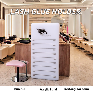 Acrylic Lash Palette Stand Holder Custom Logo Eyelash Extension Glue <b>Plate</b> Beauty Tool - Product Image 2