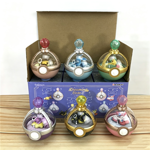 Promotion Jouets : Coffret Rêveur 2 Figurines Eeveelution, Ensemble de Mini Figurines Famille Eevee Endormie, Boîte <span class=keywords><strong>Pokeball</strong></span>, Cadeau de Collection Anime - Product Image 2