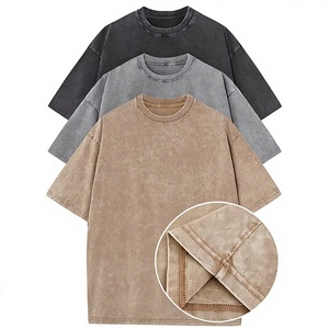 Men's Oversized Solid Color Washed Cotton TShirt <b>Short</b> <b>Sleeve</b> O-Neck Casual Jersey Blank Breathable Knitted Fit Soft and Comfort - Product Image 1