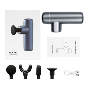 Mini pistolet de Massage Portable 4 formes remplacer <span class=keywords><strong>les</strong></span> têtes pistolet Fascial Gym Fitness Muscle Relax appareil de Massage pour le soulagement de la douleur - Product Image 6