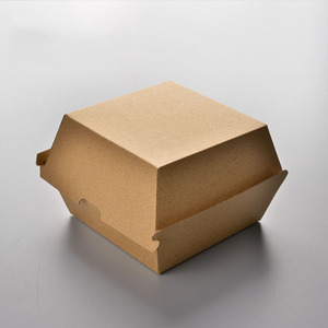 Restaurantbedarf Umweltfreundliche Recycelbare Wiederverwendbare Lebensmittelgeeignete Papier-<span class=keywords><strong>Burger</strong></span>-Catering-<span class=keywords><strong>Box</strong></span> Leuchtkasten-<span class=keywords><strong>Box</strong></span> mit Individuellem Logo - Product Image 3