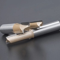 Fraise à défoncer en carbure TCT 6,35 mm à 2 dents pour machine à défoncer, outil de coupe pour le travail du bois