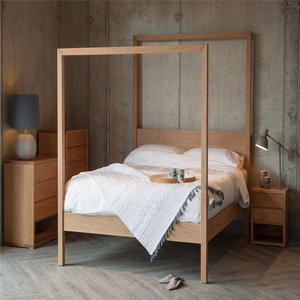 High End <strong>Adjustable</strong> <strong>Bed</strong> Queen or <strong>King</strong> Size Modern Sleek Design with Comfortable Backrest Oak <strong>Frame</strong> Eco-Friendly - Product Image 2