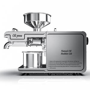 Prensadora de aceite automática de acero inoxidable para uso doméstico de 6 kg/h, nueva para la producción de aceite de girasol, mostaza, Oliva, cacahuete, sésamo - Product Image 4