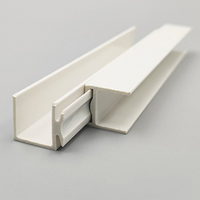 Profilé en H en PVC blanc pour revêtement de plafond en plastique, joint de finition en H pour panneau de bardage