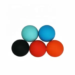Silicone Rubber Lacrosse Ball Therapy Massage Ball Fascia Hockey Ball with Different Hardness