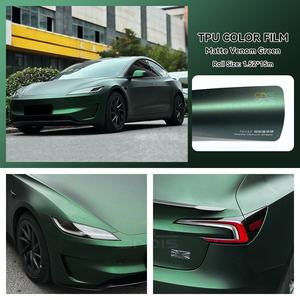 TPU 7.5mil couleur PPF auto-cicatrisant UV preuve anti-rayures Anti-jaunissement Satin vert foncé voiture Wrap peinture <span class=keywords><strong>Film</strong></span> de Protection - Product Image 2