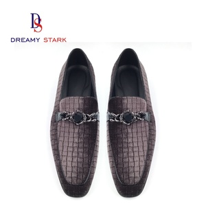Chaussures légères d'automne confortables et durables, faites à la main, style vintage, avec empeigne à motif spécial en cuir véritable et grand diamant - Product Image 4