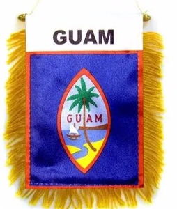 Гуам мини-баннер флаг, мини-окно баннер, зеркальные флаги - Product Image 2