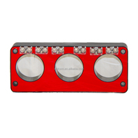 Transformateur de courant triphasé LSY1-10 CVT 10KV en résine époxy rouge, capacité 600A, protection par bobine toroïdale 5A