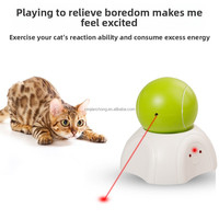 Neues Modisches Interaktives Smartes Katzenspielzeug Automatischer Rollball Elektrisches Rotierendes Katzenspielzeug mit Laser Infrarot Haustier-Spielzeug