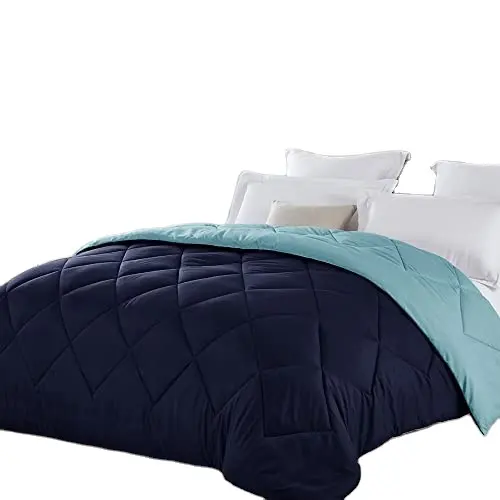 Легкое однотонное двухстороннее цветное одеяло из микрофибры, пододеяльник, индивидуальное одеяло, весеннее/летнее одеяло