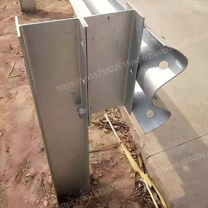 Barrière de circulation médiane, garde-corps routier en acier galvanisé à double poutre, barrière anti-collision AASHTO M180, vente directe usine - Product Image 2