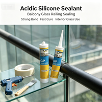 Adhésif scellant acétique général Zhanhe à excellente extension pour bande de moulage de verre intérieure pour la décoration intérieure